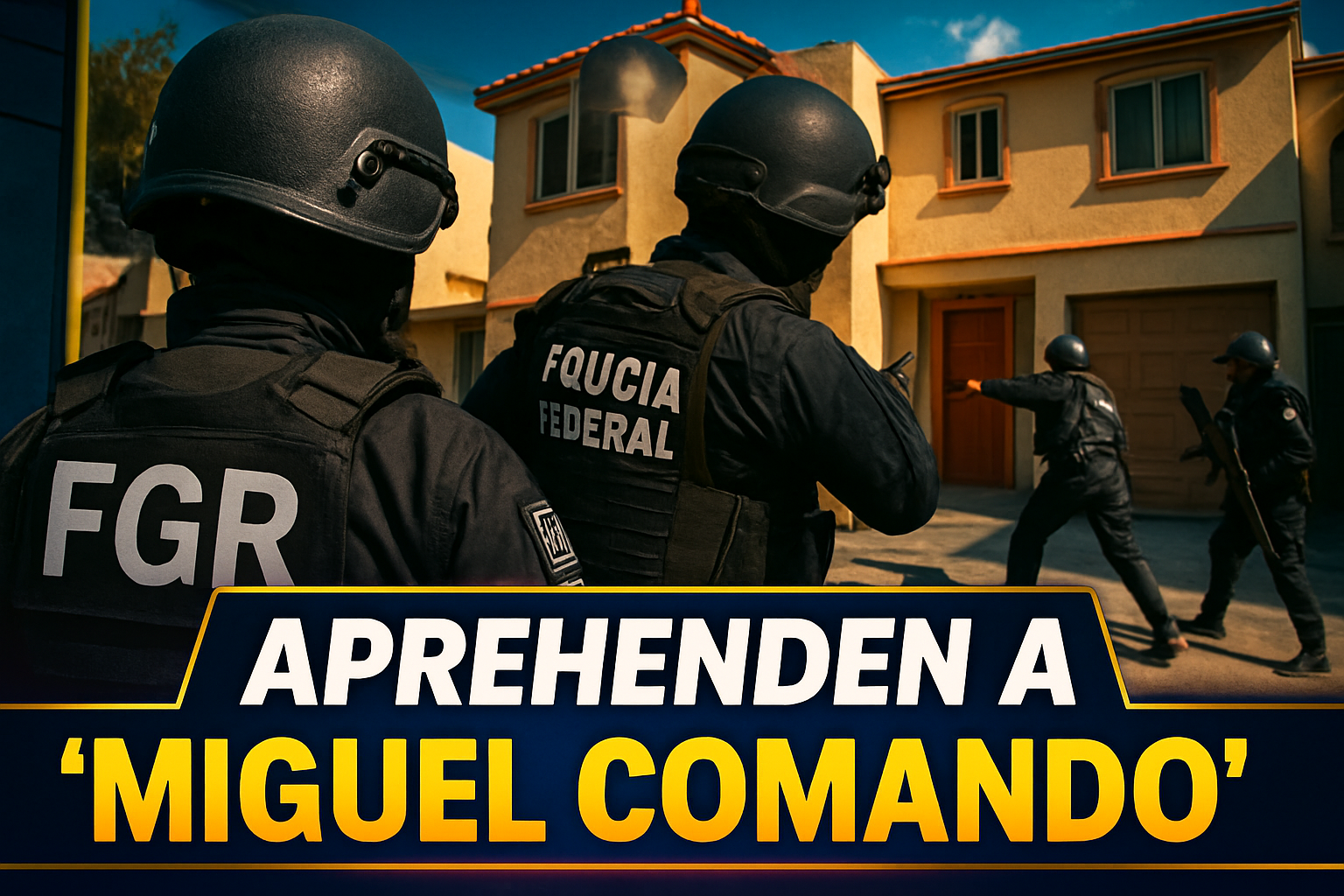 FGR aprehende al cantante 'Miguel Comando' tras cateo en Villa Fontana, Tijuana