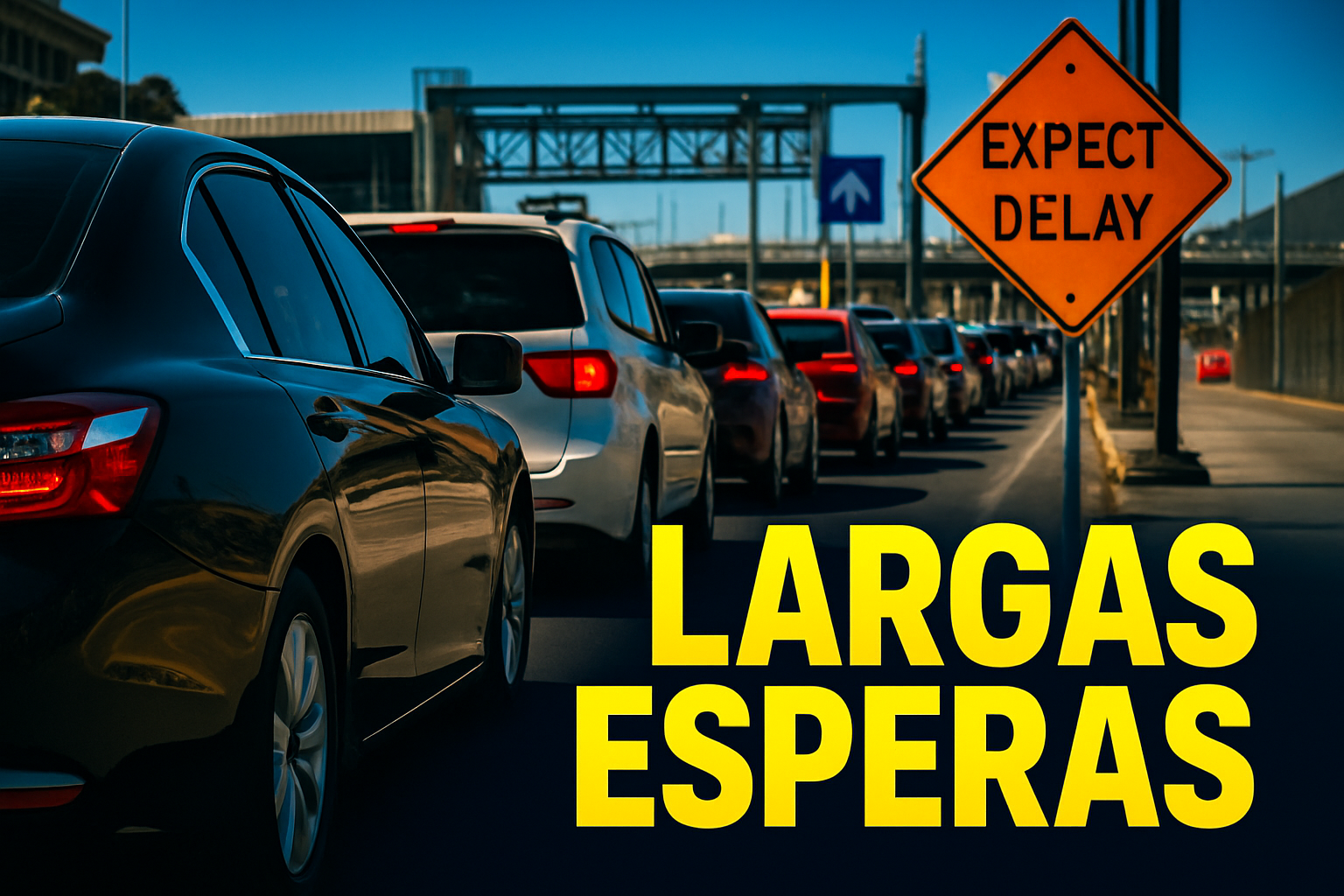 Garitas de Tijuana enfrentan largas esperas con filas de hasta 160 minutos